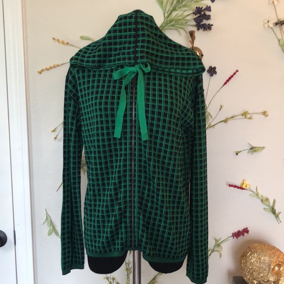 Piazza Sempione Checkered Zip Up Jacket NWT - Picture 3 of 12